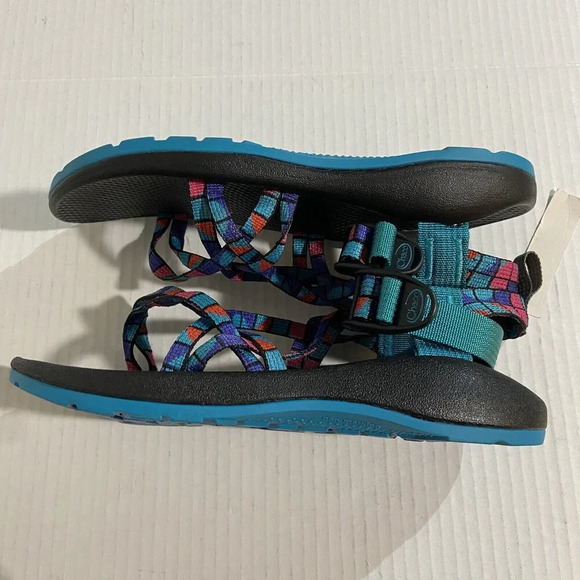 Chaco ZX1 Ecotread Big Kids/Ladies J180264 Break Teal Size 6M - Picture 9 of 10